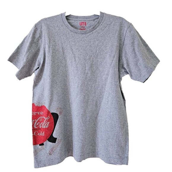 UT Uniqlo x Coca Cola M T Shirt Graphic Print Crewneck Mens Unisex Unique SS - Picture 1 of 10